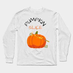 pumpkin slice for halloween Long Sleeve T-Shirt